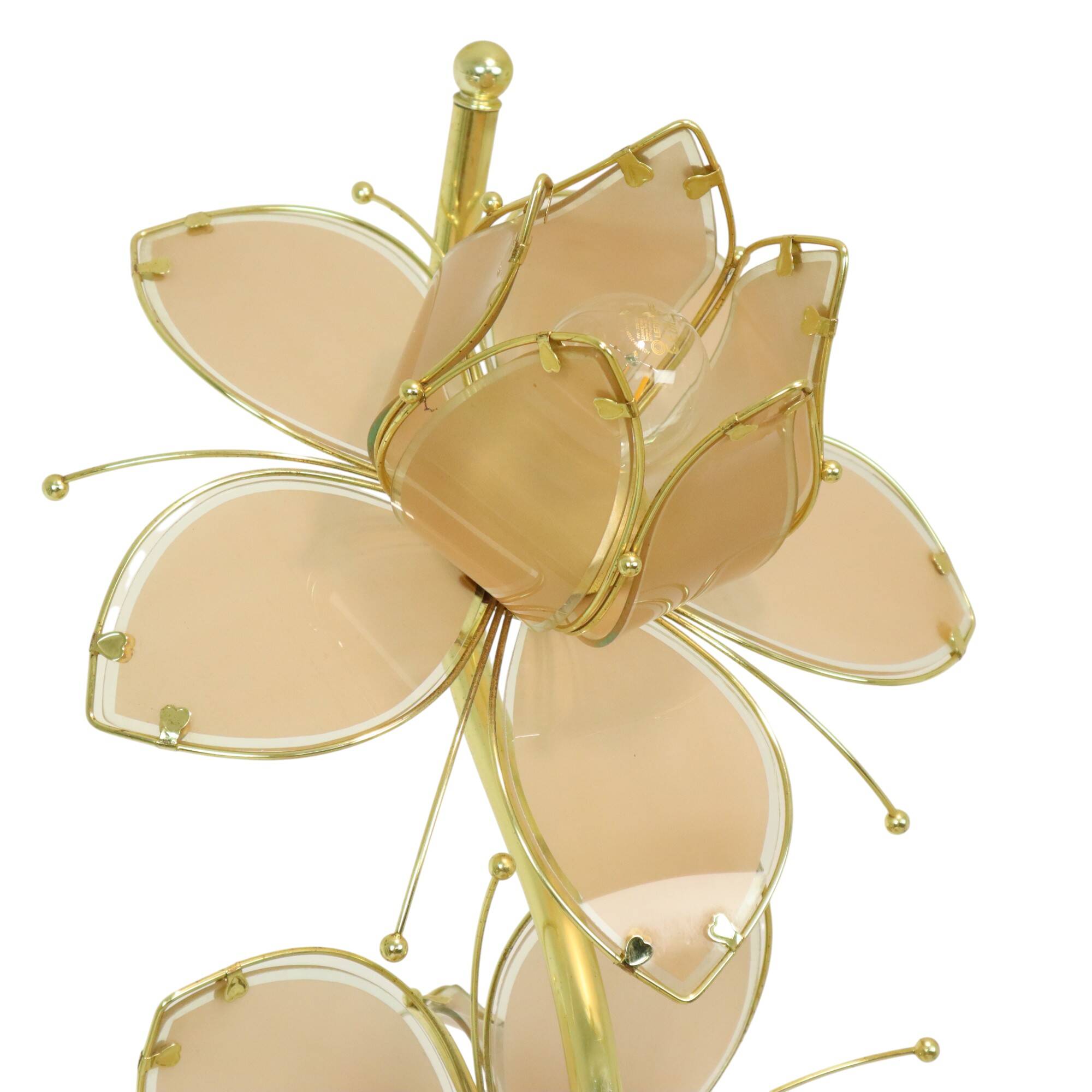 Italian Lotus Lamp XL Floor Lamp Hollywood Regency 190cm