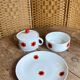 Lot de 3 plats de service vintages Scherzer Bavaria