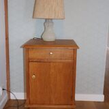 Light oak bedside table 1960