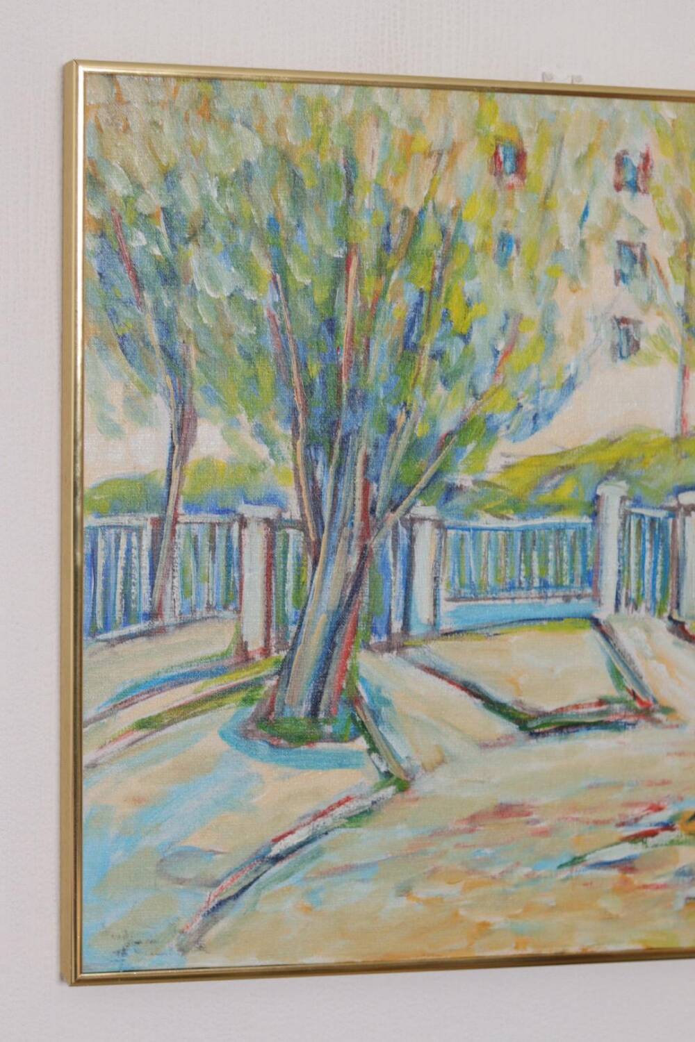 Swedish Oil on Canvas – “Sapri, Italy” by Gunnar Ingemar Erixon