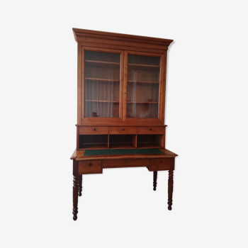 Bureau style Louis-Philippe en merisier et acajou