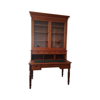 Bureau style Louis-Philippe en merisier et acajou