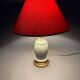 Napoleon III lamp in green cecidon on a brass base