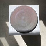 Series of 7 brown ceramic plates