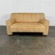 Swiss extendable 2-seater camel leather DeSede DS-44, 1970s.