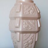 Muller Brothers pale pink art deco vase