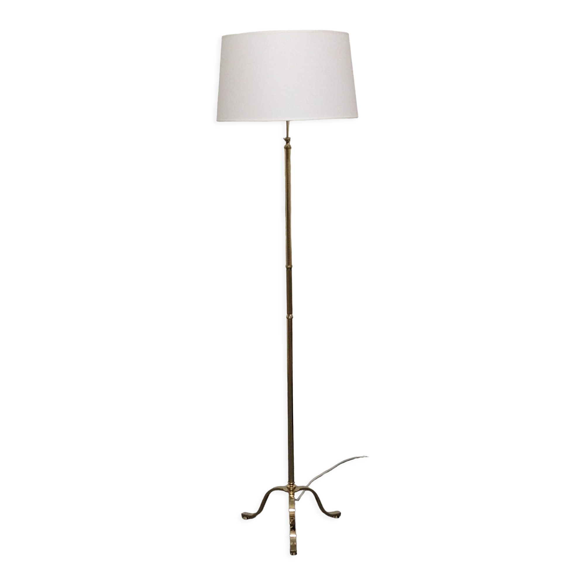 Brass tripod floor lamp from the 50s/60s