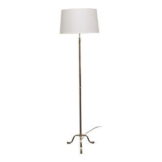 Brass tripod floor lamp from the 50s/60s