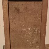 Antique painting from the late 19th century, a view of the village, oil on canvas