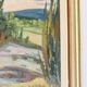 Oil painting on Swedish panel from the mid-century "Forest Landscape" - Vintage and framed