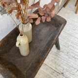 Brutalist solid wood console