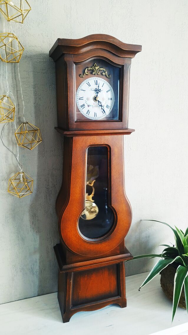 Horloge comtoise miniature en merisier | Selency
