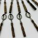 Vintage cutlery set 22 pieces wooden style handles