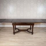 Early 20th Century Extendable Oak Dining Table, 1930s