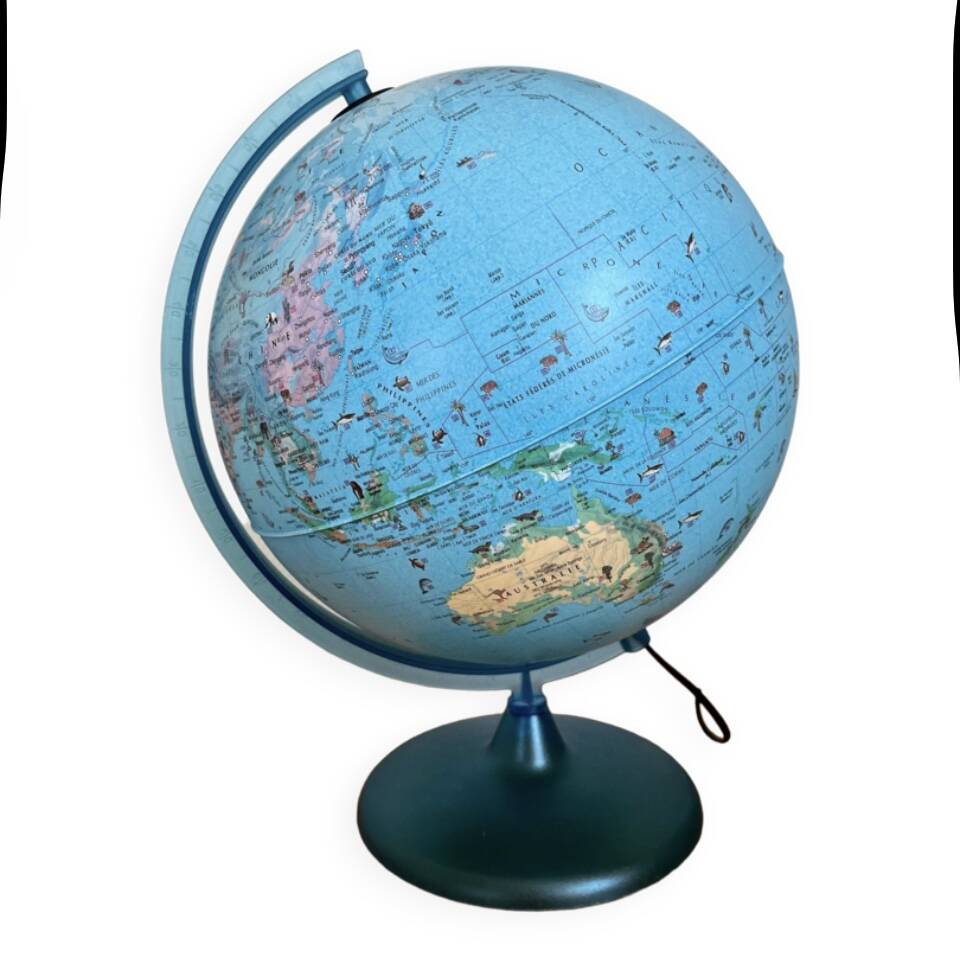 Vintage Earth Globe