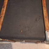 Malle de voyage ancienne vintage en bois datant des années 1880/1920