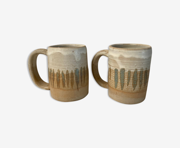Ensemble de 2 mugs en grès