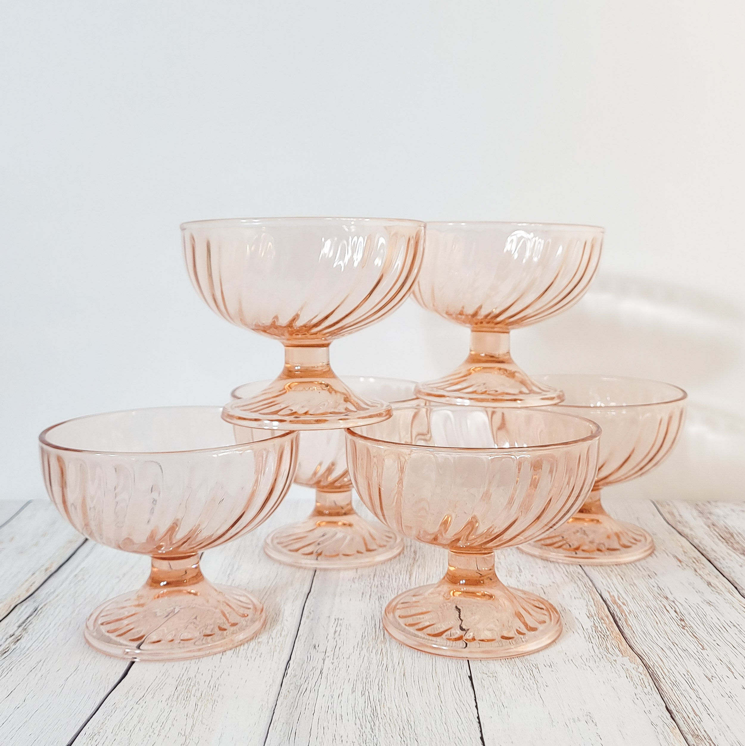 Set of 6 rosaline ice cups