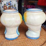 Pair of Moorish head vases