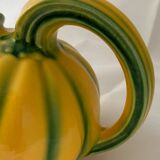 Green and yellow polychrome melon pitcher 1960