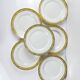 Set of 6 "Yvonne" iron earth plates, Orchies, early 20th century