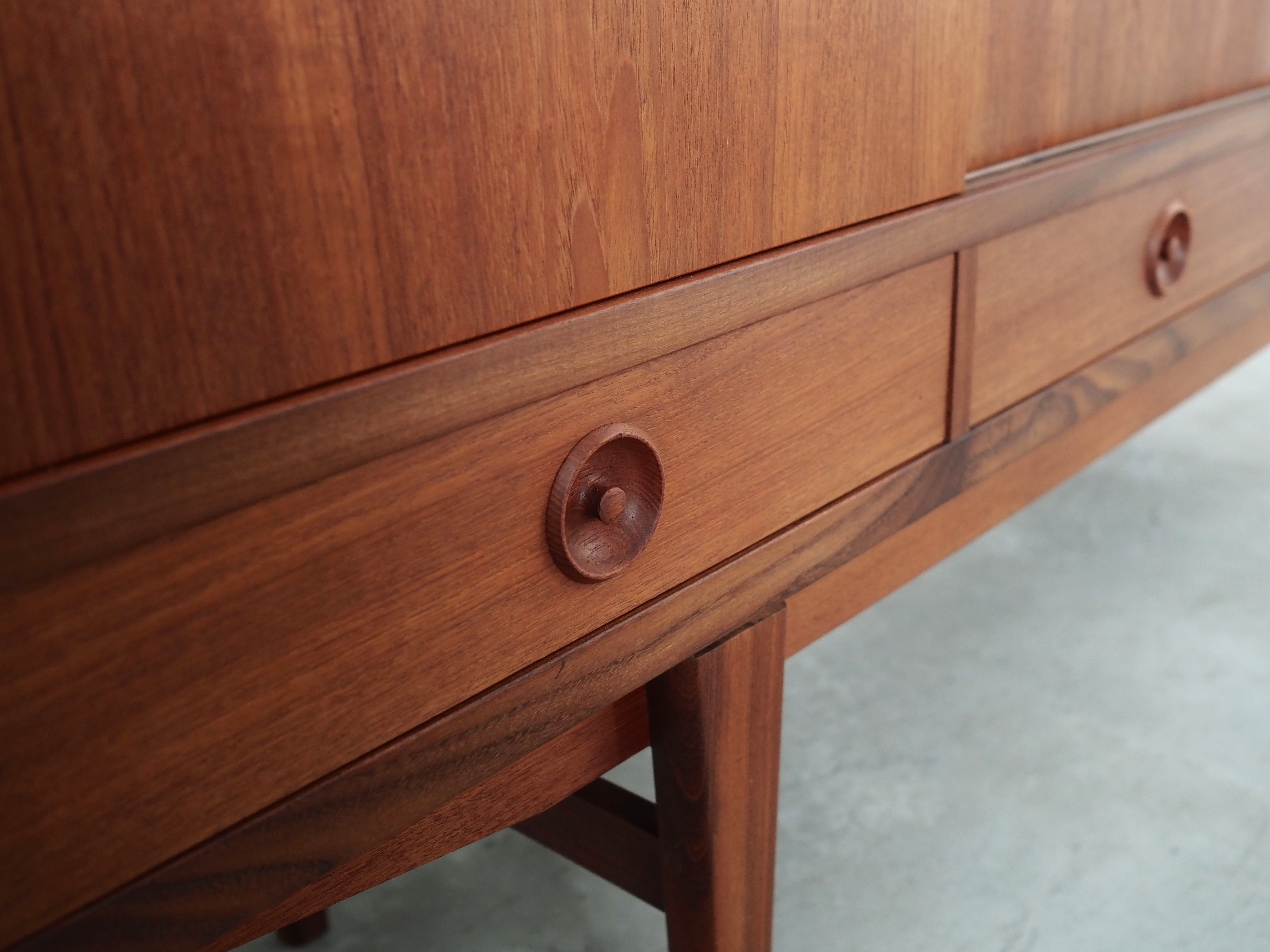 Teak highboard, Danish design, 1960s, production: Denmark