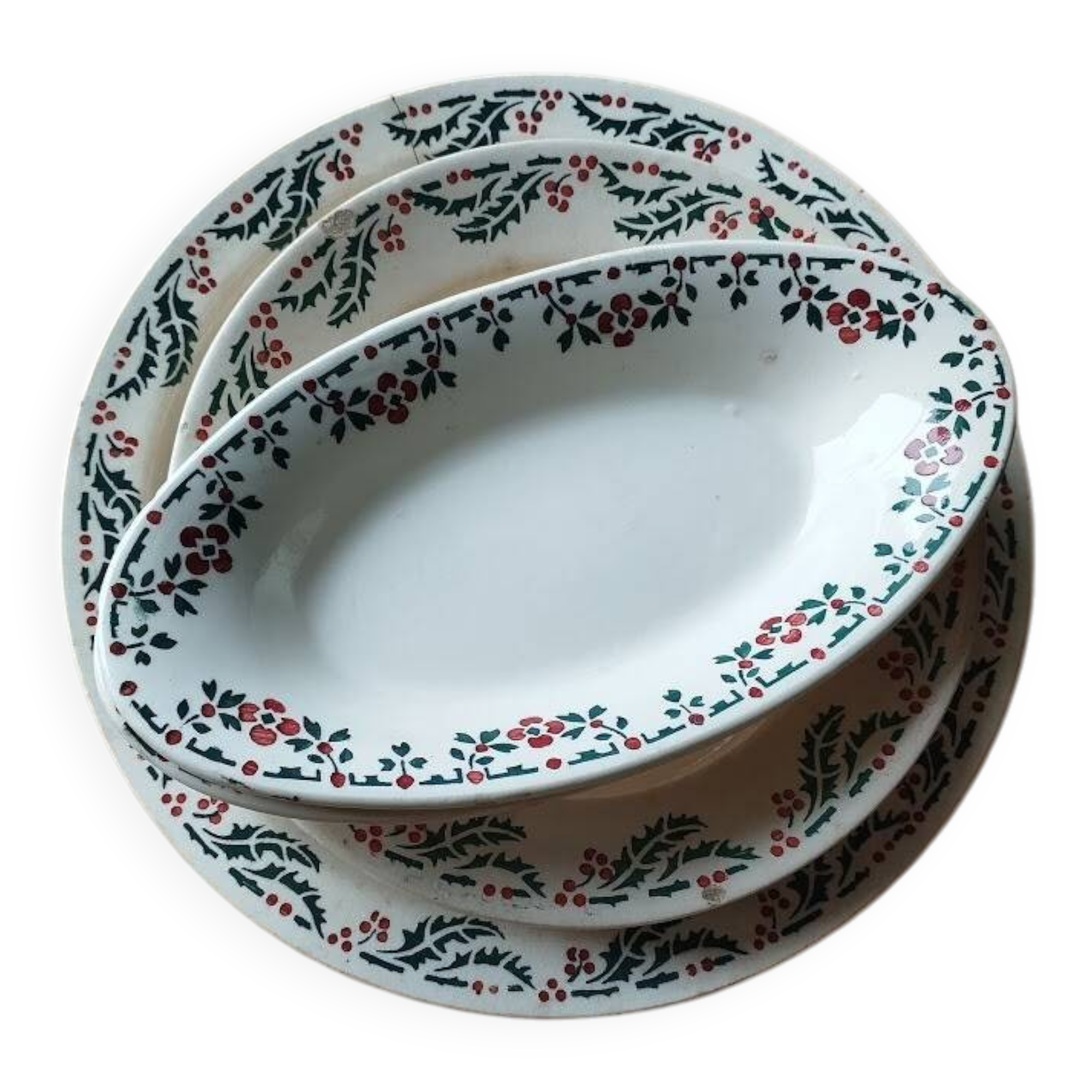 Holly tableware, ironstone, Hamage, Wolves Mill.