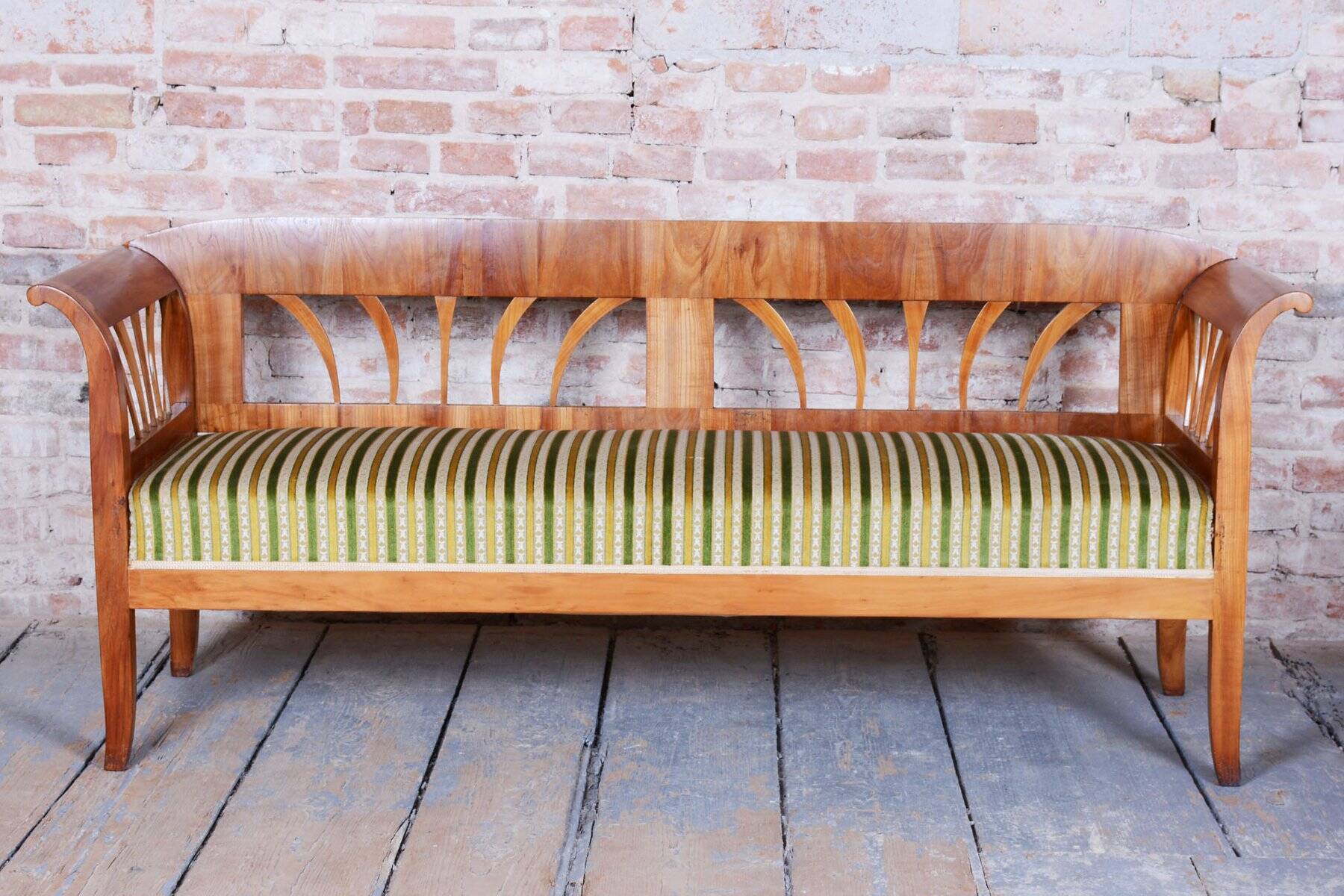 Biedermeier Sofa in Cherry and Spruce, 1820s