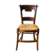 Chaise ancienne en bois et assise paillée