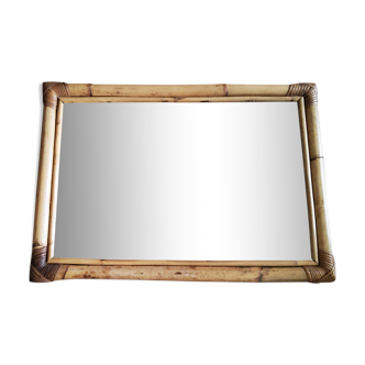 Miroir en bambou 49x68cm