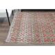 Tapis couloir vintage turc Oushak fait main en laine et coton gris 169x248 cm des années 1970