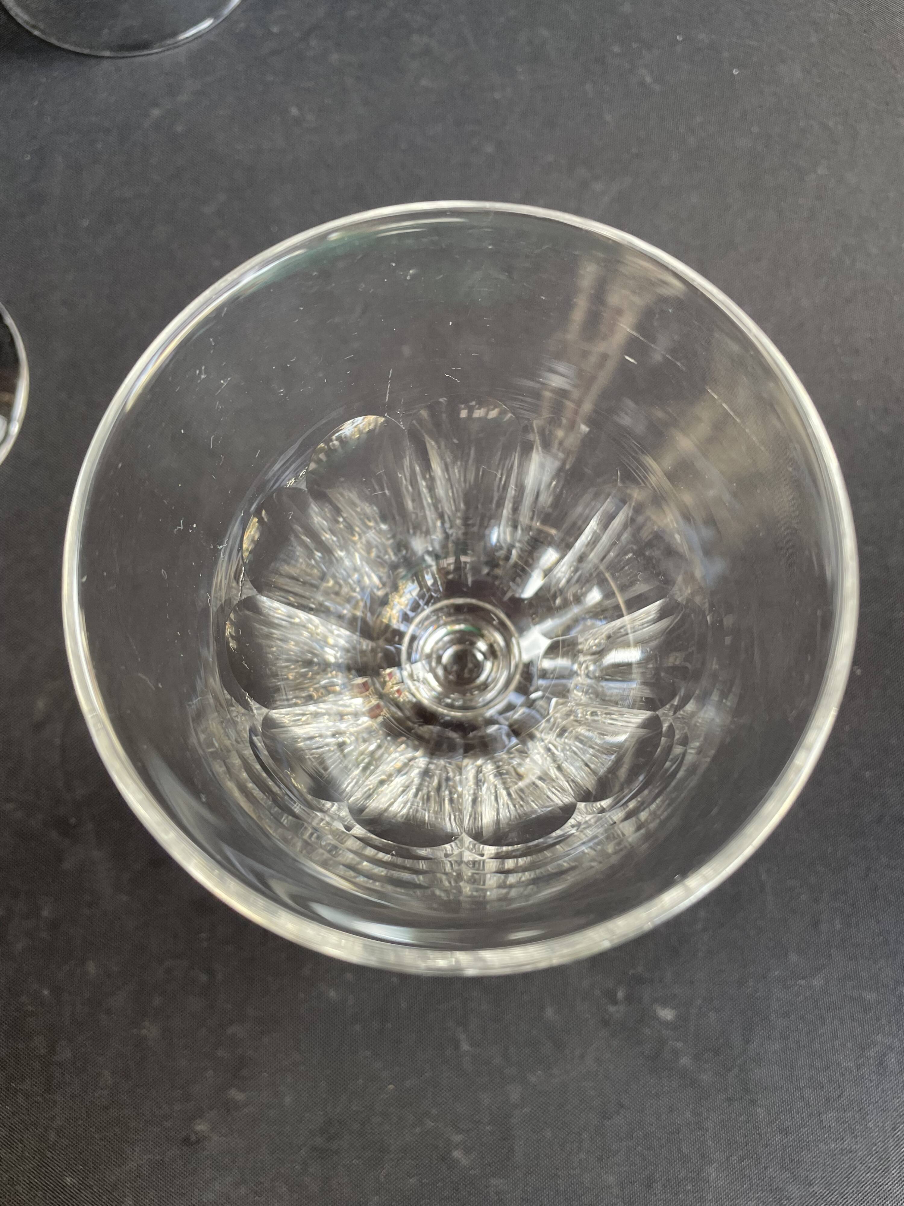 6 Baccarat water glasses