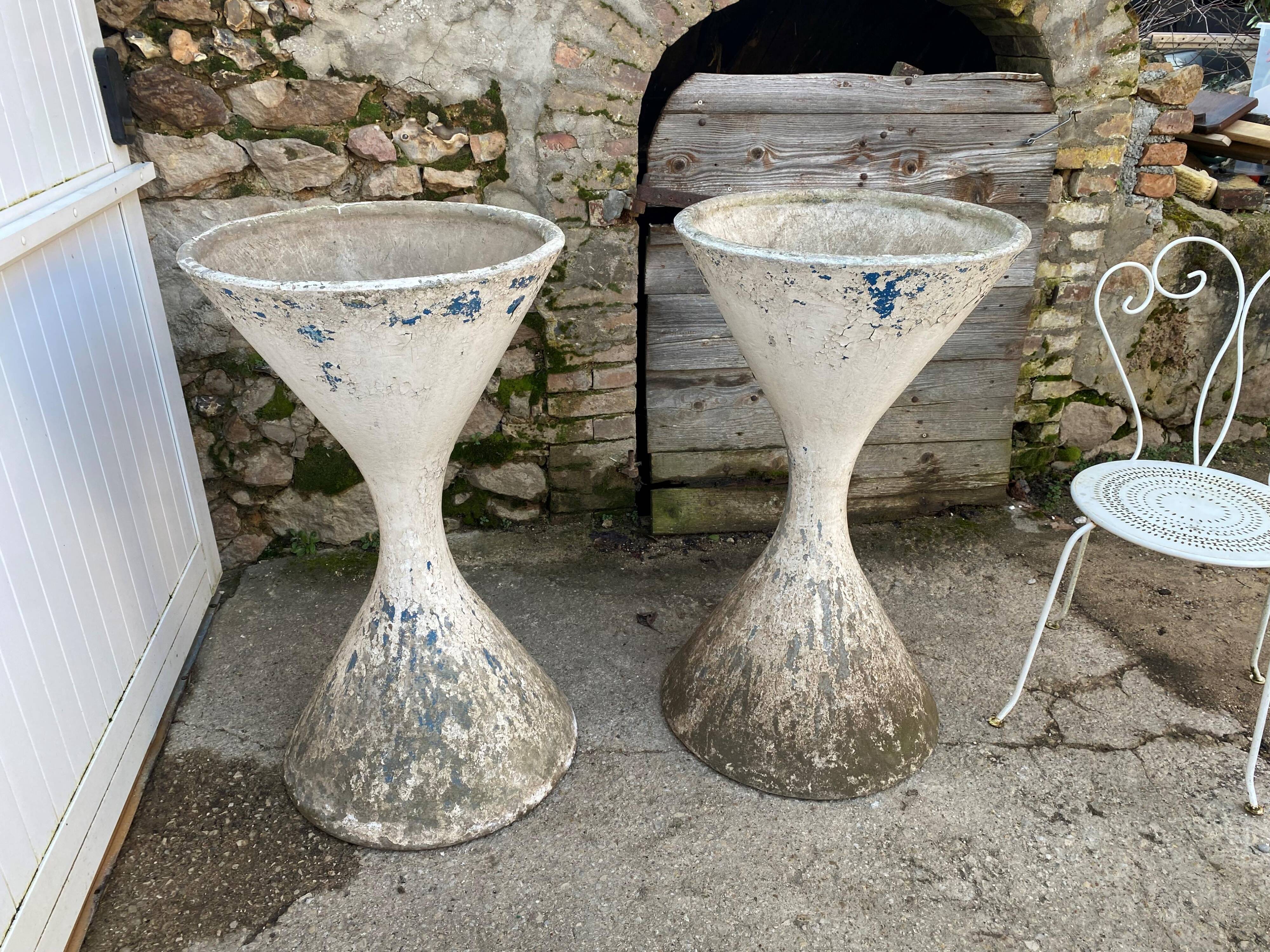 XXL diabolo fiber cement planters Willy Ghul & Anton Bee Eternit