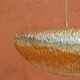 Handmade lotus leaf shaped brass pendant light