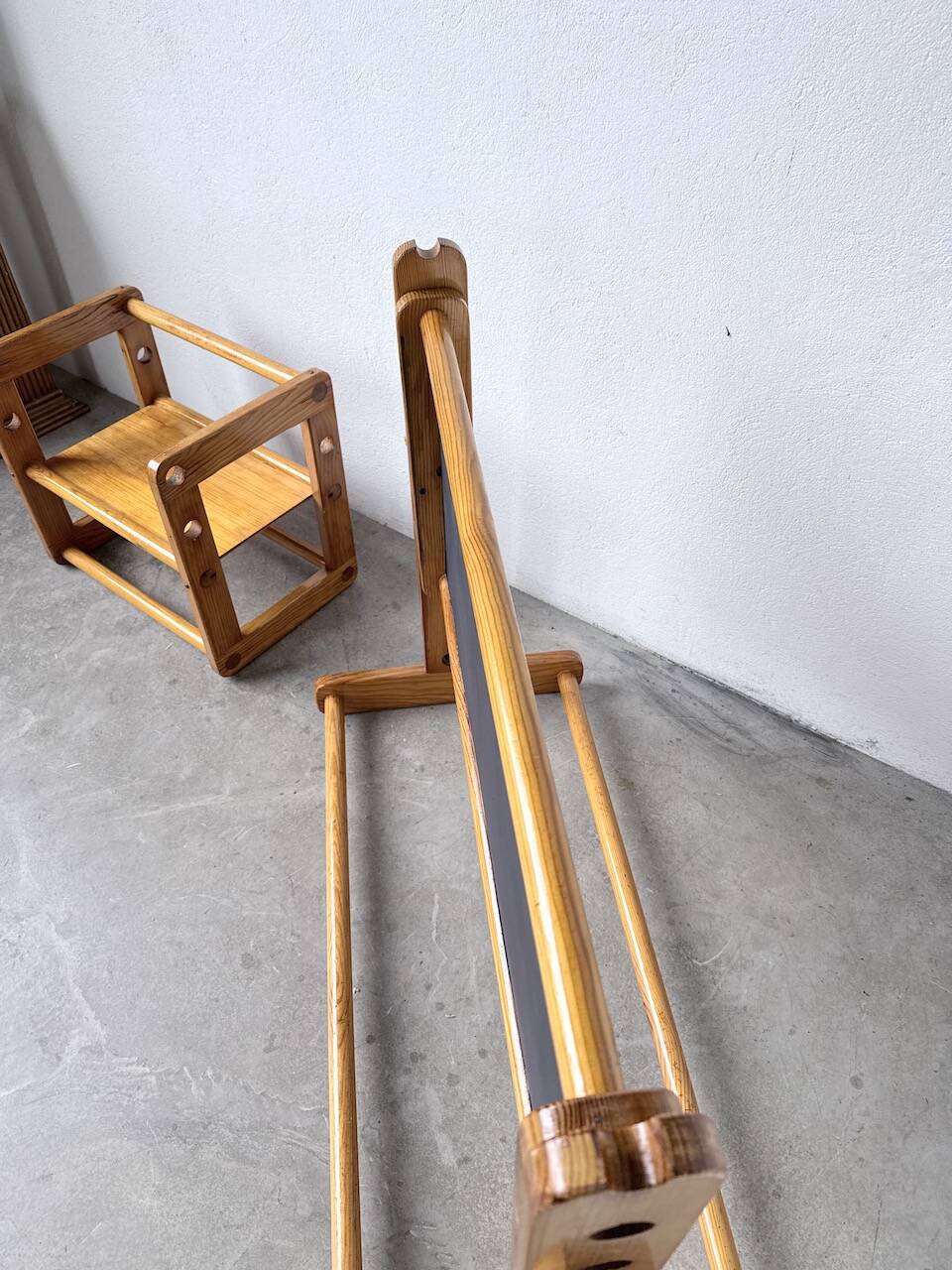 Bureau et chaise enfant pin Bauhaus