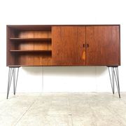 Mid-century teak highboard by Oswald Vermaercke, 1950s