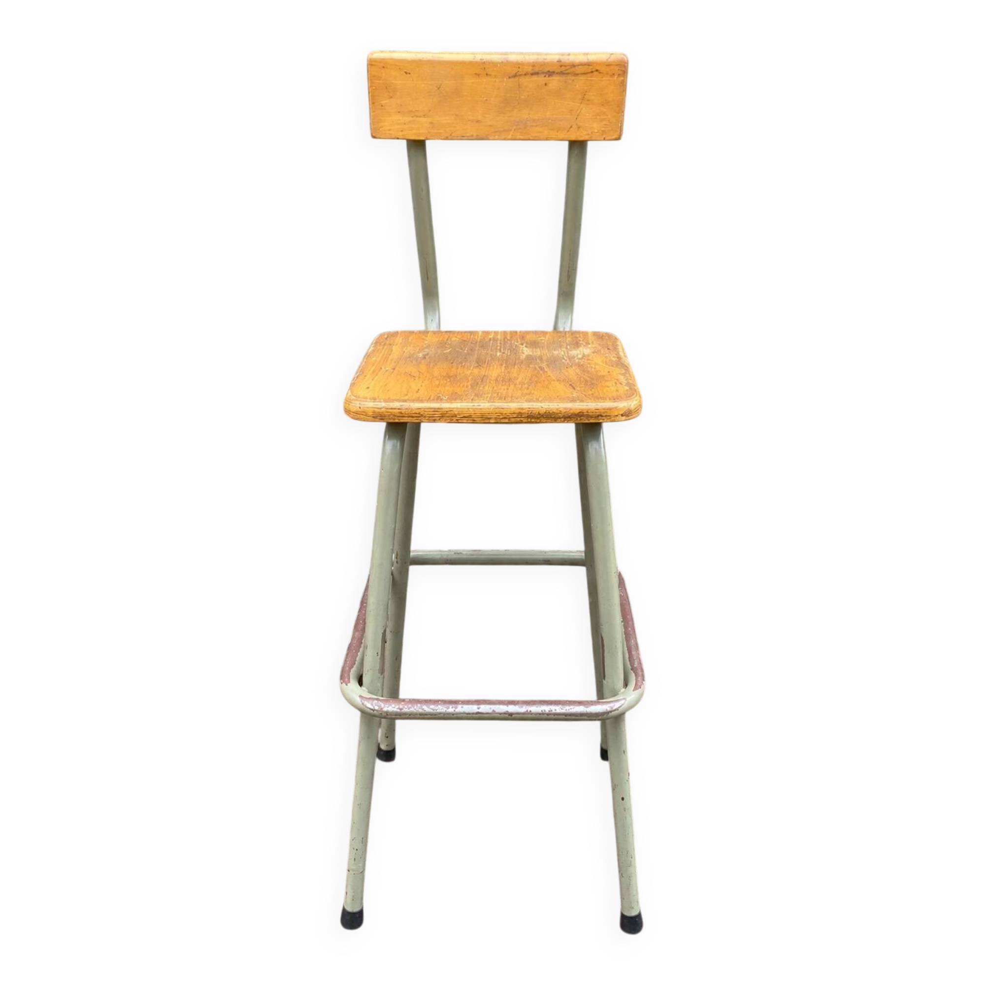 High industrial stools (60cm) – ideal for your project – green frame