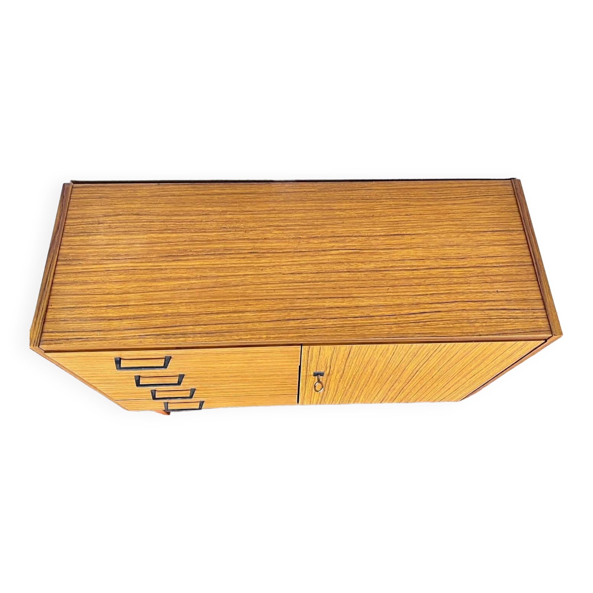 Enfilade buffet vintage Mobel en bois et formica - 1960