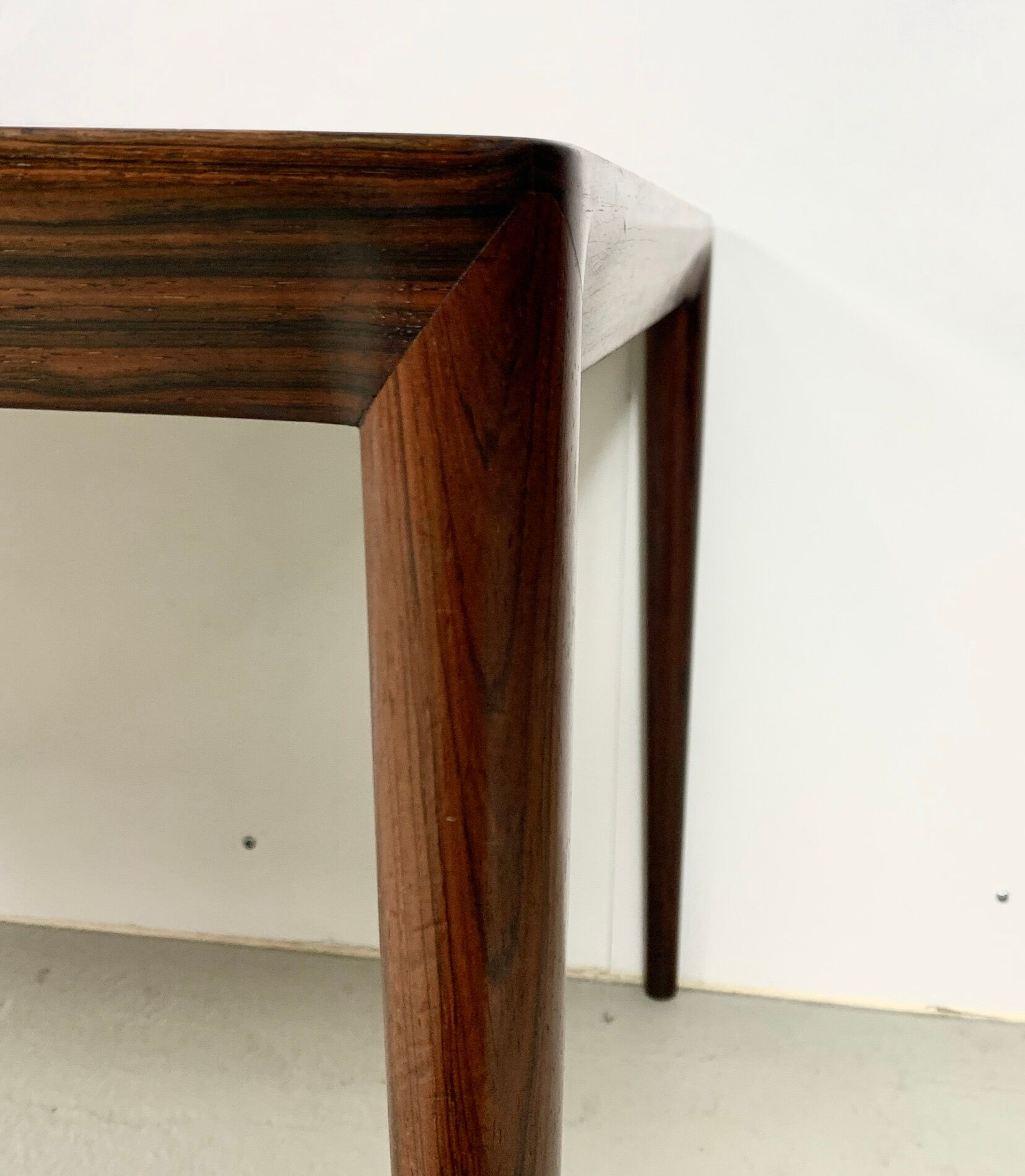 Danish midcentury palisander coffee table by Haslev, 1960s