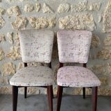 Set of two wooden chairs