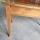 Bureau plateau cuir avec 2 tiroirs en merisier