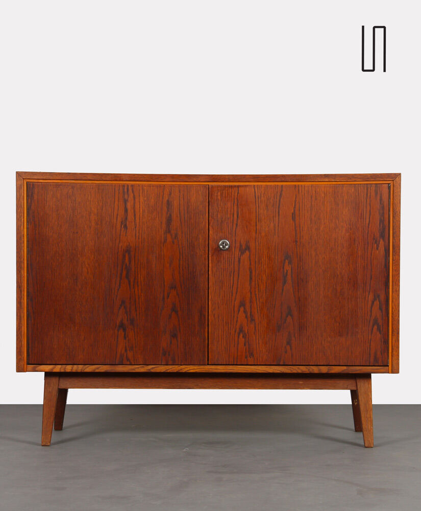 Vintage wooden chest of drawers, Czech-made, 1960