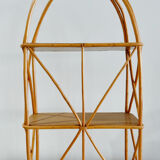 Vintage rattan shelf