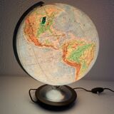 Globe terrestre, mappemonde en verre Colomb édition politique, 1950