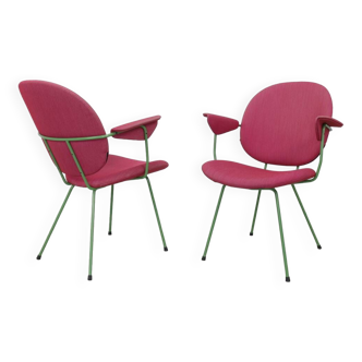 2x W.H. Gispen 302 Easy Chair by Lensvelt, 1990s