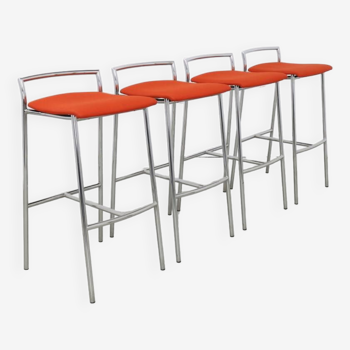 4x Bar Stool in Chrome by Casala, 1990s