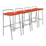 4x Bar Stool in Chrome by Casala, 1990s