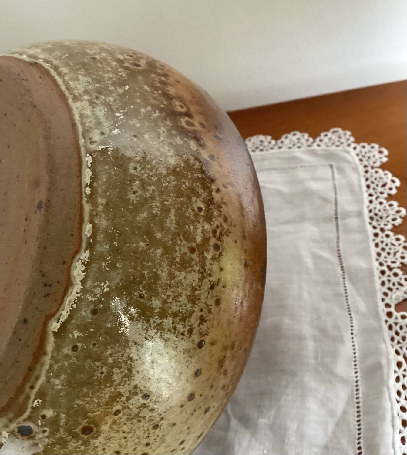 Bowl, small salad bowl, pyrite stoneware - vintage