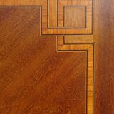 Louis XVI armoire with marquetry and gilded bronze