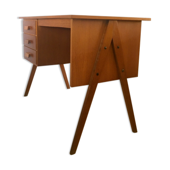 Bureau vintage pieds compas 1960